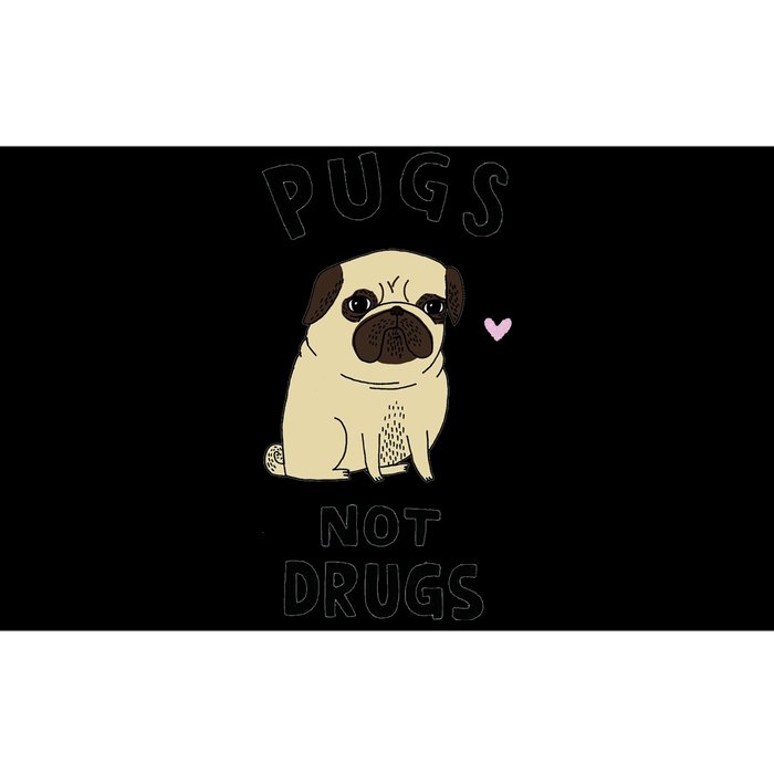 Pugs Not Drugs Bumper Sticker