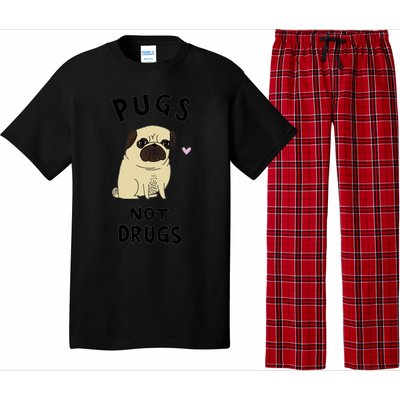 Pugs Not Drugs Pajama Set