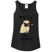 Pugs Not Drugs Ladies Essential Tank