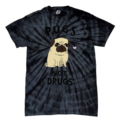 Pugs Not Drugs Tie-Dye T-Shirt