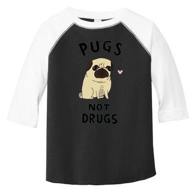 Pugs Not Drugs Toddler Fine Jersey T-Shirt