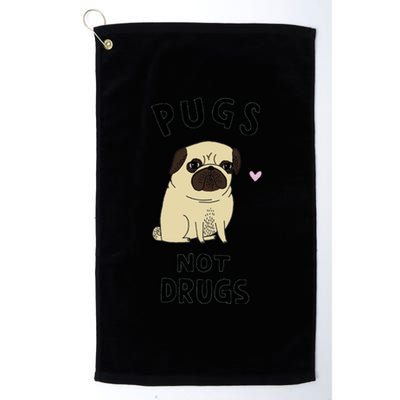 Pugs Not Drugs Platinum Collection Golf Towel