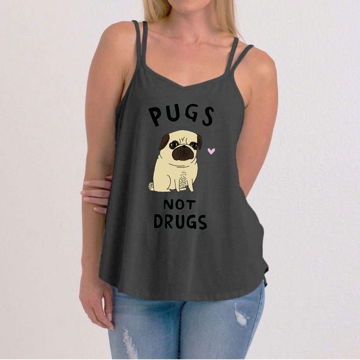 Pugs Not Drugs Women's Strappy Tank