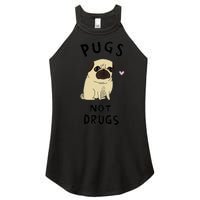 Pugs Not Drugs Women's Perfect Tri Rocker Tank