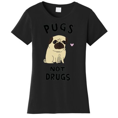 Pugs Not Drugs Women's T-Shirt