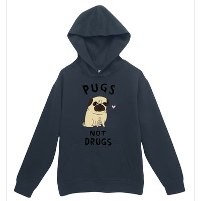 Pugs Not Drugs Urban Pullover Hoodie