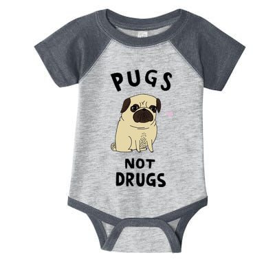 Pugs Not Drugs Infant Baby Jersey Bodysuit