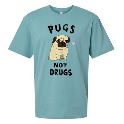 Pugs Not Drugs Sueded Cloud Jersey T-Shirt