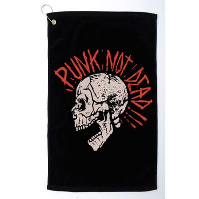 Punks Not Dead Vintage Grunge Punk Is Not Dead Rock Platinum Collection Golf Towel