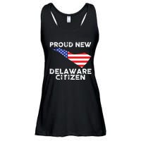 Proud New Delaware Citizen American Immigrant Citizenship Ladies Essential Flowy Tank