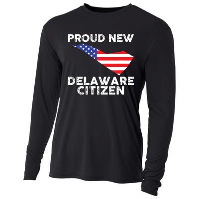 Proud New Delaware Citizen American Immigrant Citizenship Cooling Performance Long Sleeve Crew