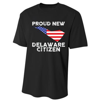 Proud New Delaware Citizen American Immigrant Citizenship Performance Sprint T-Shirt