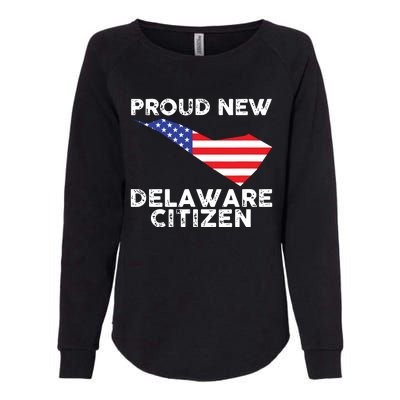 Proud New Delaware Citizen American Immigrant Citizenship Womens California Wash Sweatshirt