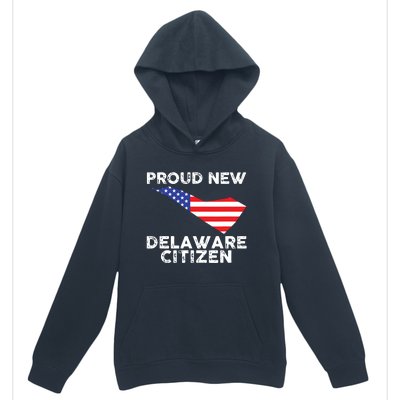 Proud New Delaware Citizen American Immigrant Citizenship Urban Pullover Hoodie