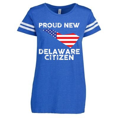 Proud New Delaware Citizen American Immigrant Citizenship Enza Ladies Jersey Football T-Shirt