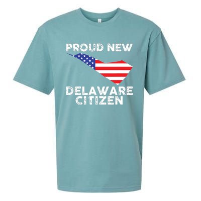 Proud New Delaware Citizen American Immigrant Citizenship Sueded Cloud Jersey T-Shirt