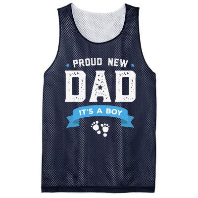 Proud New Dad Its A Cute Fathers Day Gift Baby Mesh Reversible Basketball Jersey Tank