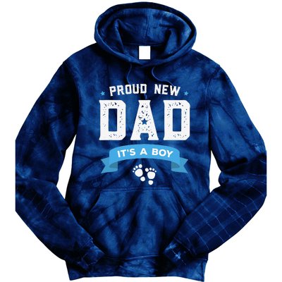 Proud New Dad Its A Cute Fathers Day Gift Baby Tie Dye Hoodie