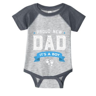 Proud New Dad Its A Cute Fathers Day Gift Baby Infant Baby Jersey Bodysuit