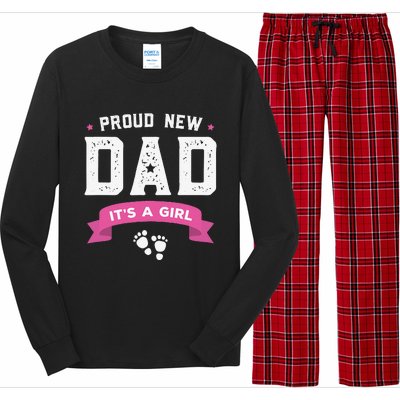 Proud New Dad Its A Cute Gift Baby Fathers Day Long Sleeve Pajama Set