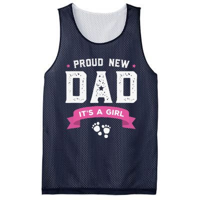 Proud New Dad Its A Cute Gift Baby Fathers Day Mesh Reversible Basketball Jersey Tank