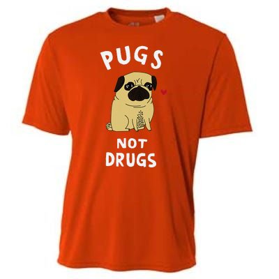 Pugs Not Drugs Funny Present For Dog Lover Pets Cooling Performance Crew T-Shirt