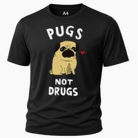 Pugs Not Drugs Funny Present For Dog Lover Pets Cooling Performance Crew T-Shirt