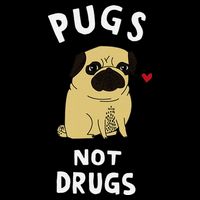 Pugs Not Drugs Funny Present For Dog Lover Pets Cooling Performance Crew T-Shirt