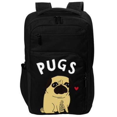 Pugs Not Drugs Funny Present For Dog Lover Pets Impact Tech Backpack