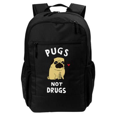 Pugs Not Drugs Funny Present For Dog Lover Pets Backpack