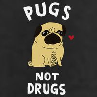 Pugs Not Drugs Funny Present For Dog Lover Pets 11oz C Handle Ceramic Mug
