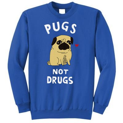 Pugs Not Drugs Funny Present For Dog Lover Pets Sweatshirt