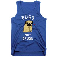 Pugs Not Drugs Funny Present For Dog Lover Pets Tank Top