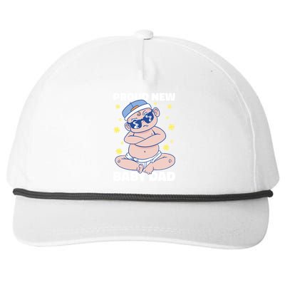 Proud New Dad For Father's Day Gift Snapback Five-Panel Rope Hat