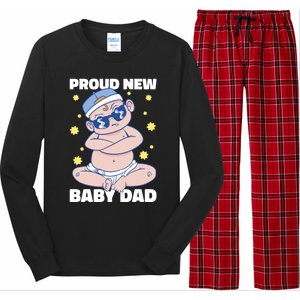 Proud New Dad For Father's Day Gift Long Sleeve Pajama Set