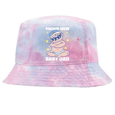 Proud New Dad For Father's Day Gift Tie-Dyed Bucket Hat