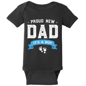 Proud New Dad Its A Cute Father's Day Gift Baby Baby Bodysuit