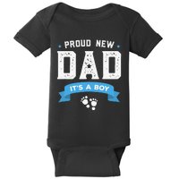 Proud New Dad Its A Cute Father's Day Gift Baby Baby Bodysuit