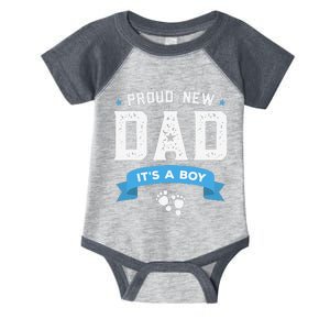 Proud New Dad Its A Cute Father's Day Gift Baby Infant Baby Jersey Bodysuit