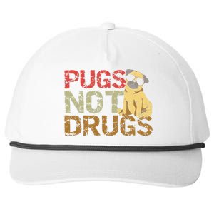 Pugs Not Drugs Funny Pug Dog Lover Gift Tee Snapback Five-Panel Rope Hat