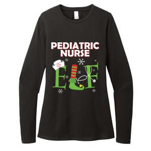 Pediatric Nurse Elf Christmas Matching Group Costume Gift Womens CVC Long Sleeve Shirt