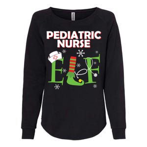 Pediatric Nurse Elf Christmas Matching Group Costume Gift Womens California Wash Sweatshirt