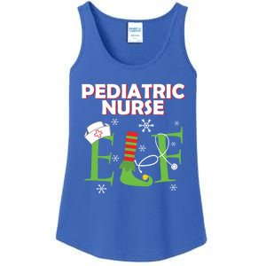 Pediatric Nurse Elf Christmas Matching Group Costume Gift Ladies Essential Tank