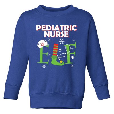 Pediatric Nurse Elf Christmas Matching Group Costume Gift Toddler Sweatshirt