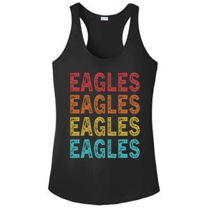 Personalized Name EAGLES I Love EAGLES Ladies PosiCharge Competitor Racerback Tank