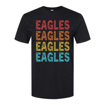 Personalized Name EAGLES I Love EAGLES Softstyle CVC T-Shirt