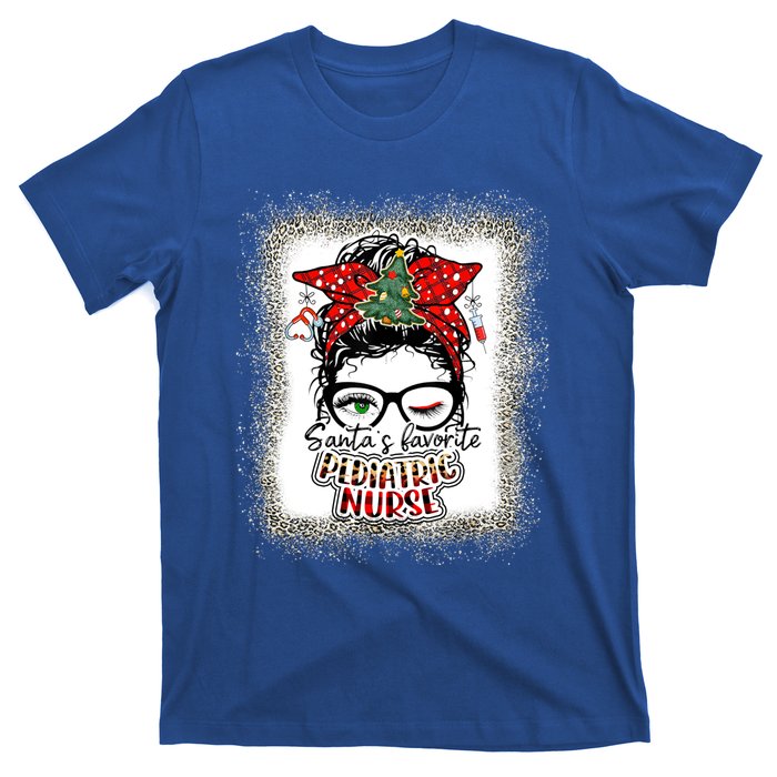 Pediatric Nurse Elf Pediatric Nurse SantaS Favorite Nurse Gift T-Shirt