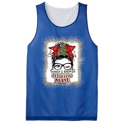 Pediatric Nurse Elf Pediatric Nurse SantaS Favorite Nurse Gift Mesh Reversible Basketball Jersey Tank