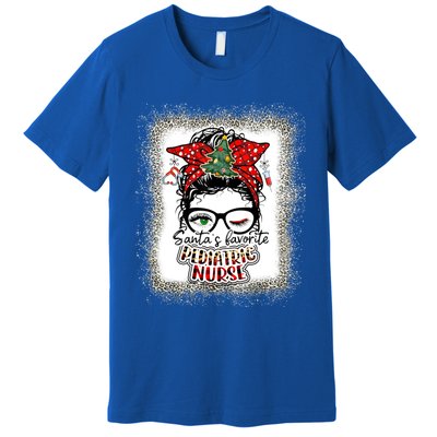 Pediatric Nurse Elf Pediatric Nurse SantaS Favorite Nurse Gift Premium T-Shirt