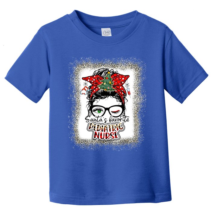 Pediatric Nurse Elf Pediatric Nurse SantaS Favorite Nurse Gift Toddler T-Shirt